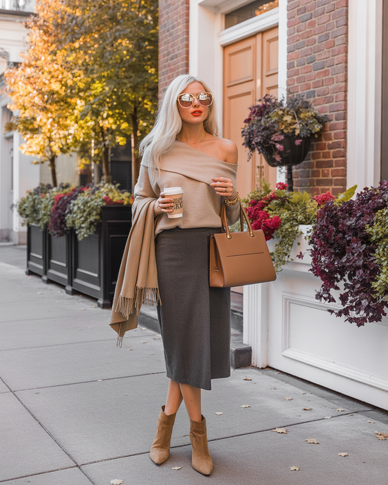 cute spring capsule wardrobe 2026 Warm Neutrals and Feminine Balance