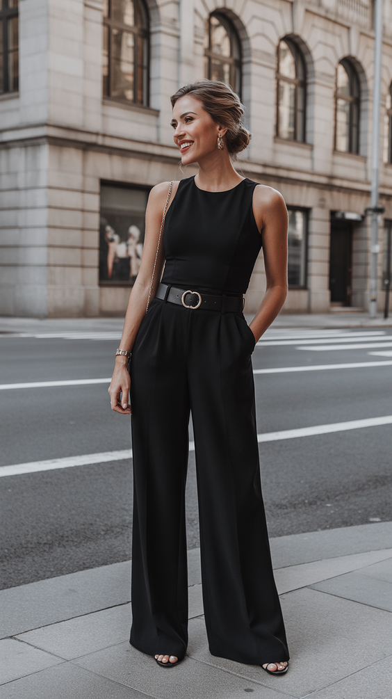 spring going out outfits 2026 Sleeveless Black Night Outfit