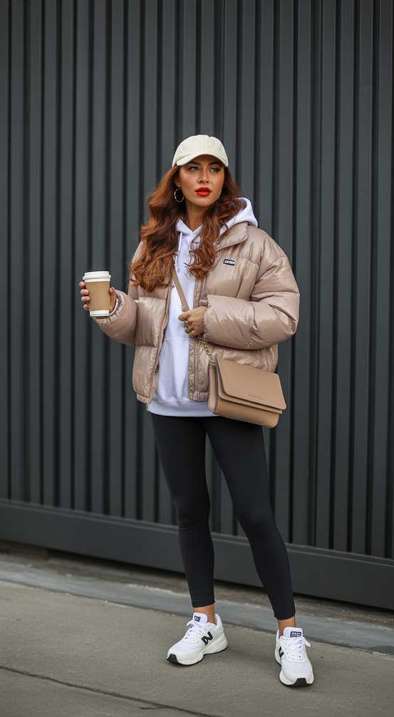 cute spring outfit with a baseball cap 2026 layered casual style