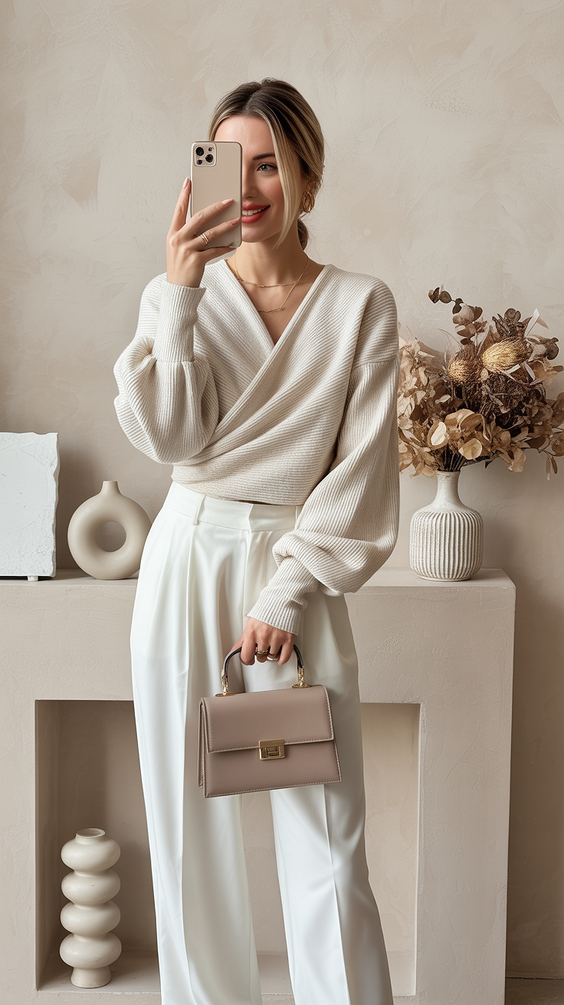 cute spring outfits for women over 30 2026 Soft Neutrals for a Calm Spring Finish