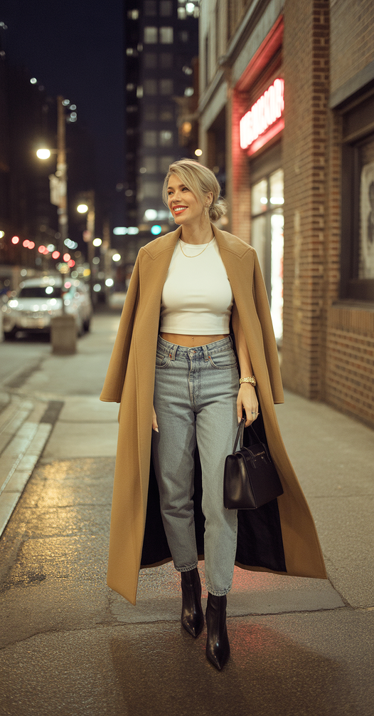 cute spring outfits for women over 30 2026 Casual Night Energy with Urban Cool