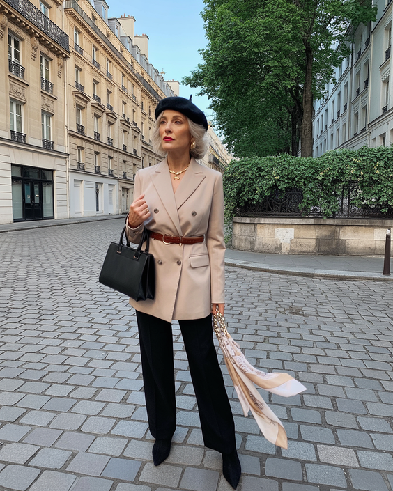 cute spring outfits for women over 40 2026 Parisian-Inspired Tailoring for Spring Streets