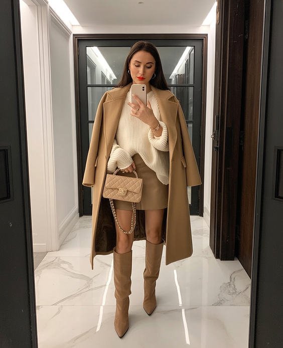 cute spring transition outfits 2026 ideas-Monochrome Neutral Style