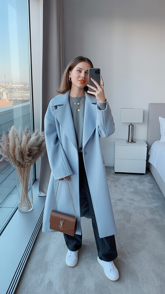 cute spring transition outfits 2026 ideas-Soft Tailored Spring Look