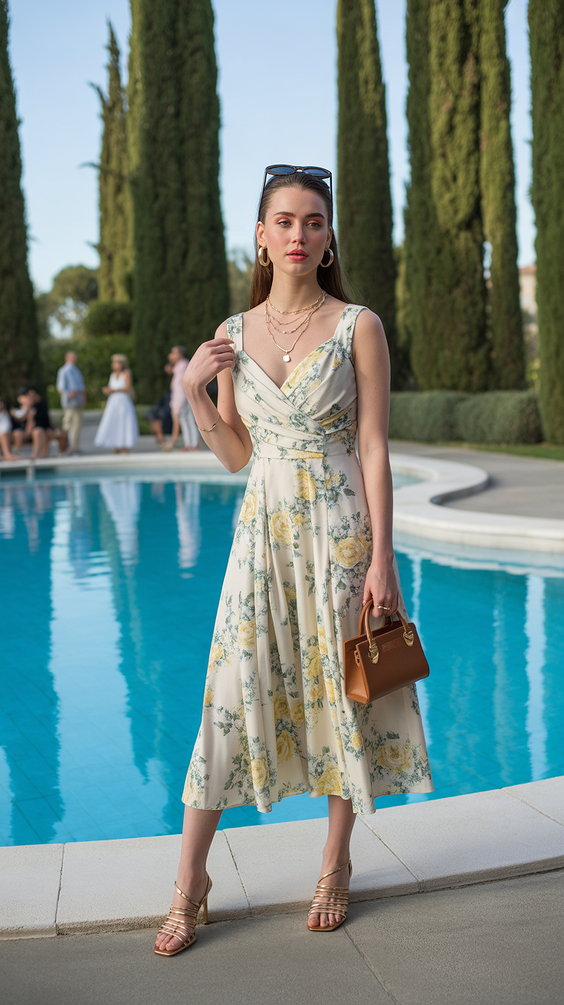 cute spring travel outfits 2026 Romantic Florals for Resort Style Days