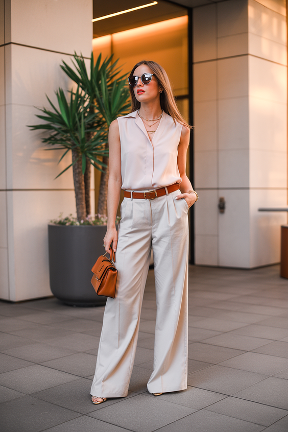 spring work outfits 2026 Effortless Neutrals That Feel Light and Intentional