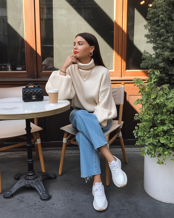 early spring outfits 2026 Work Casual Knit Look