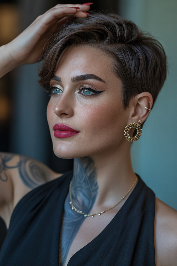 February Haircut Ideas 2026 Short Hair Undercut Pixie