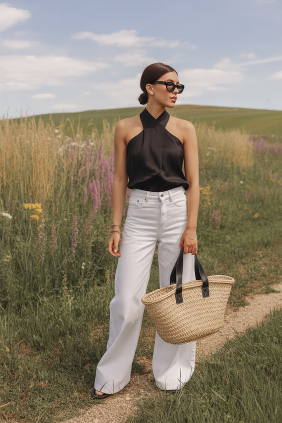 italy outfits spring street style casual Modern Contrast