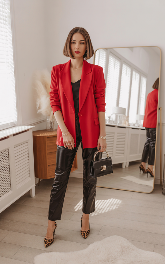 minimalist spring wardrobe 2026 Bold Color Statement