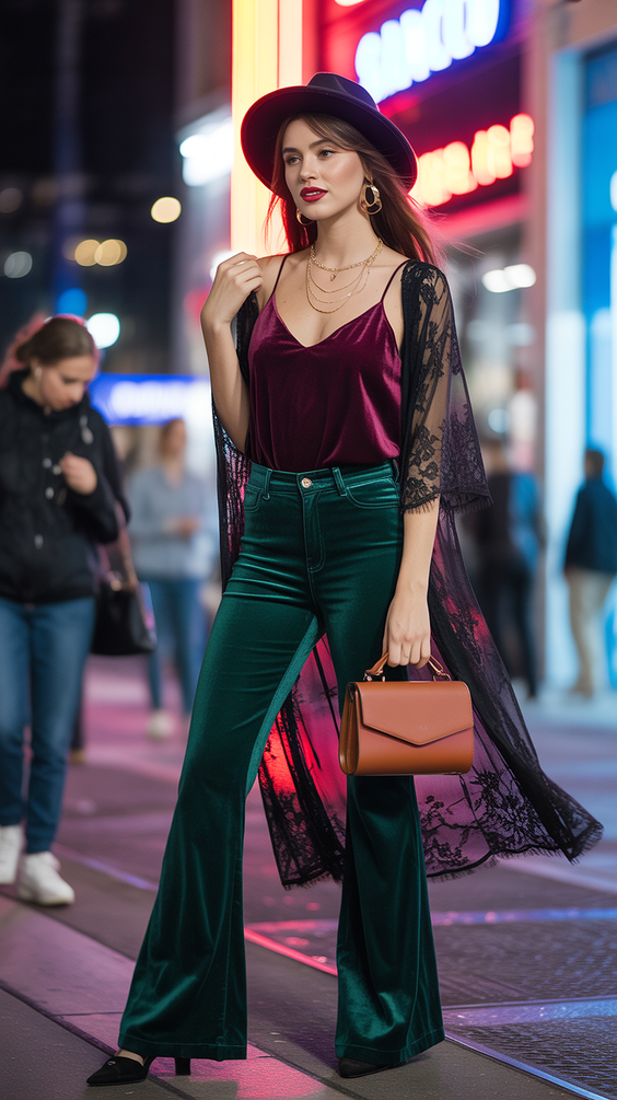 trending spring concert outfit ideas 2026 Velvet Night Style