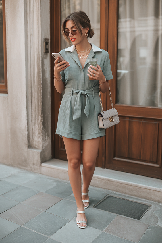 spring vacation outfits 2026 Relaxed Tailoring for Warm European Mornings