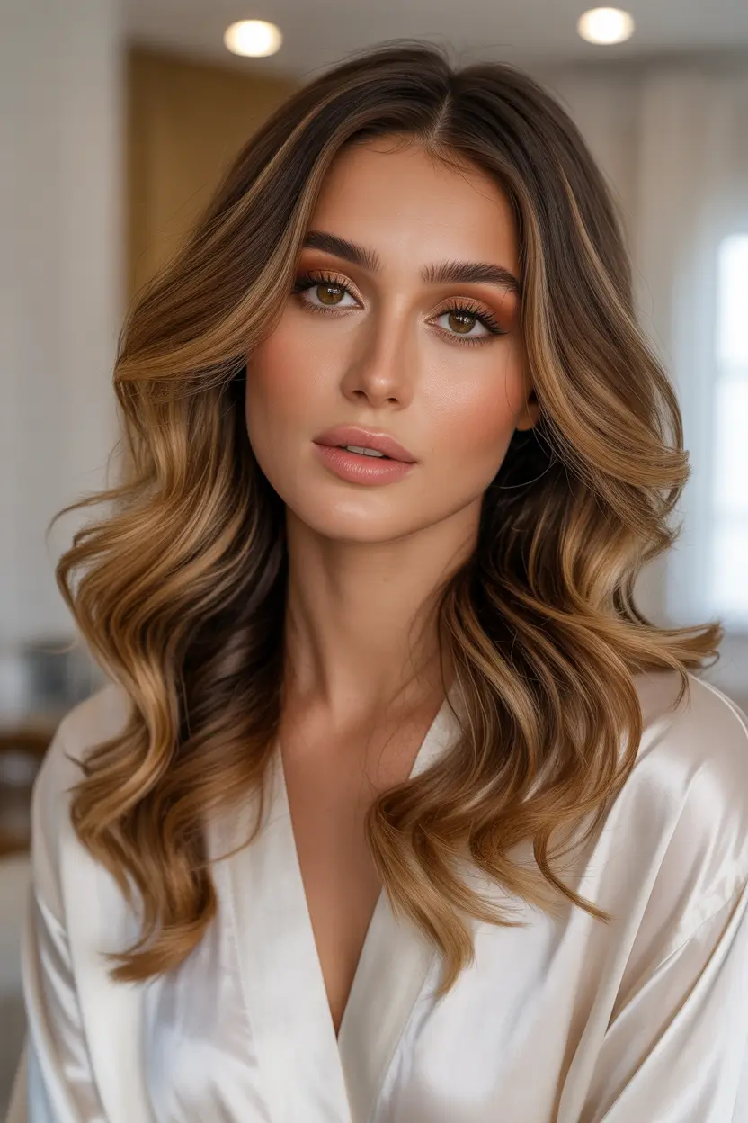 best spring caramel hair color 2026 soft golden caramel melt with creamy finish 13