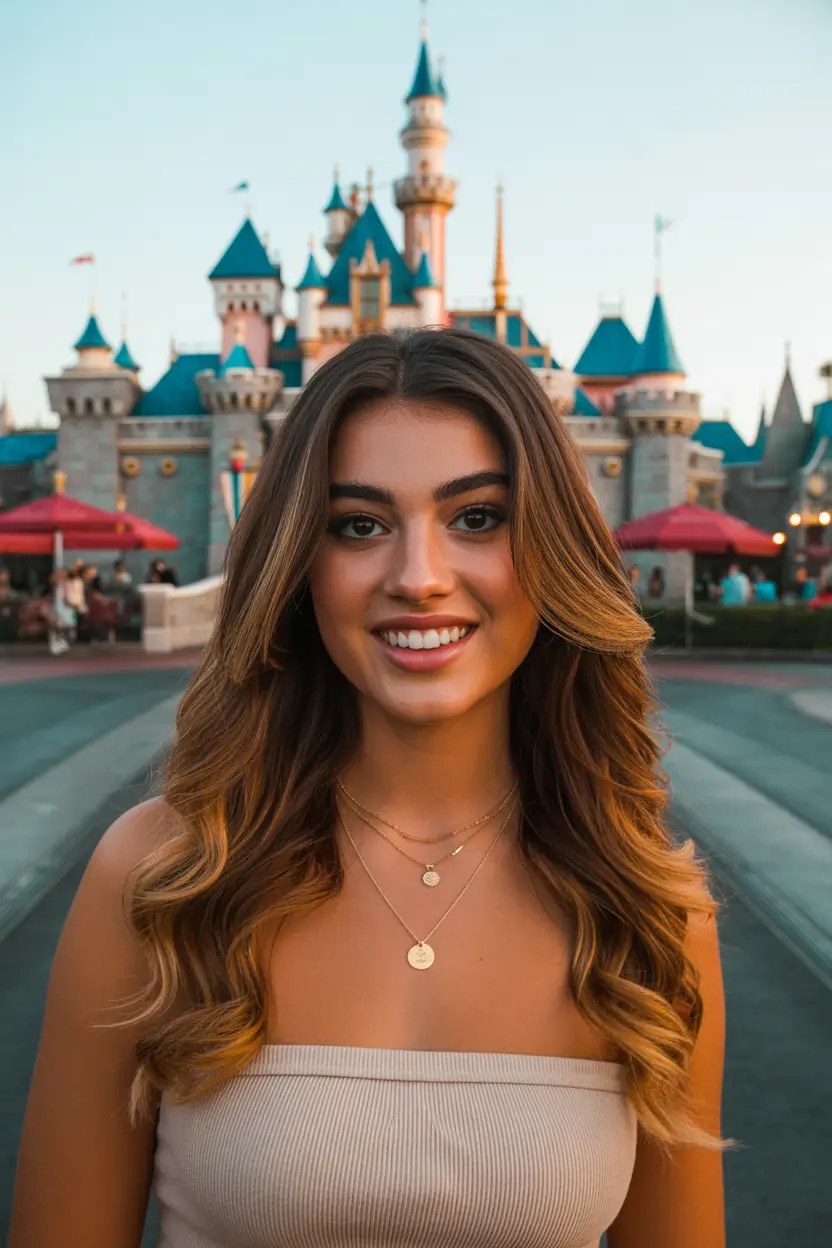 chic spring hair color for dark skin 2026 golden brown balayage