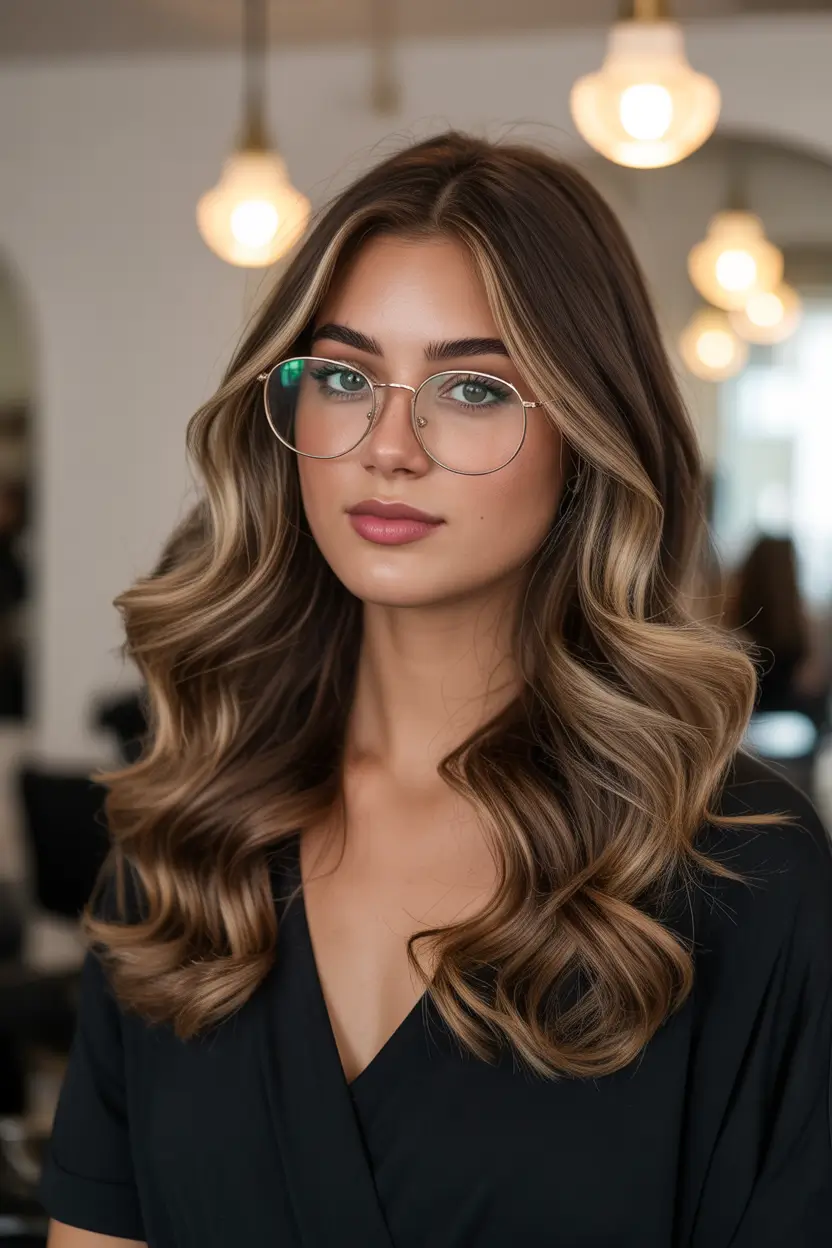 chic spring hair color for dark skin 2026 cool beige highlights