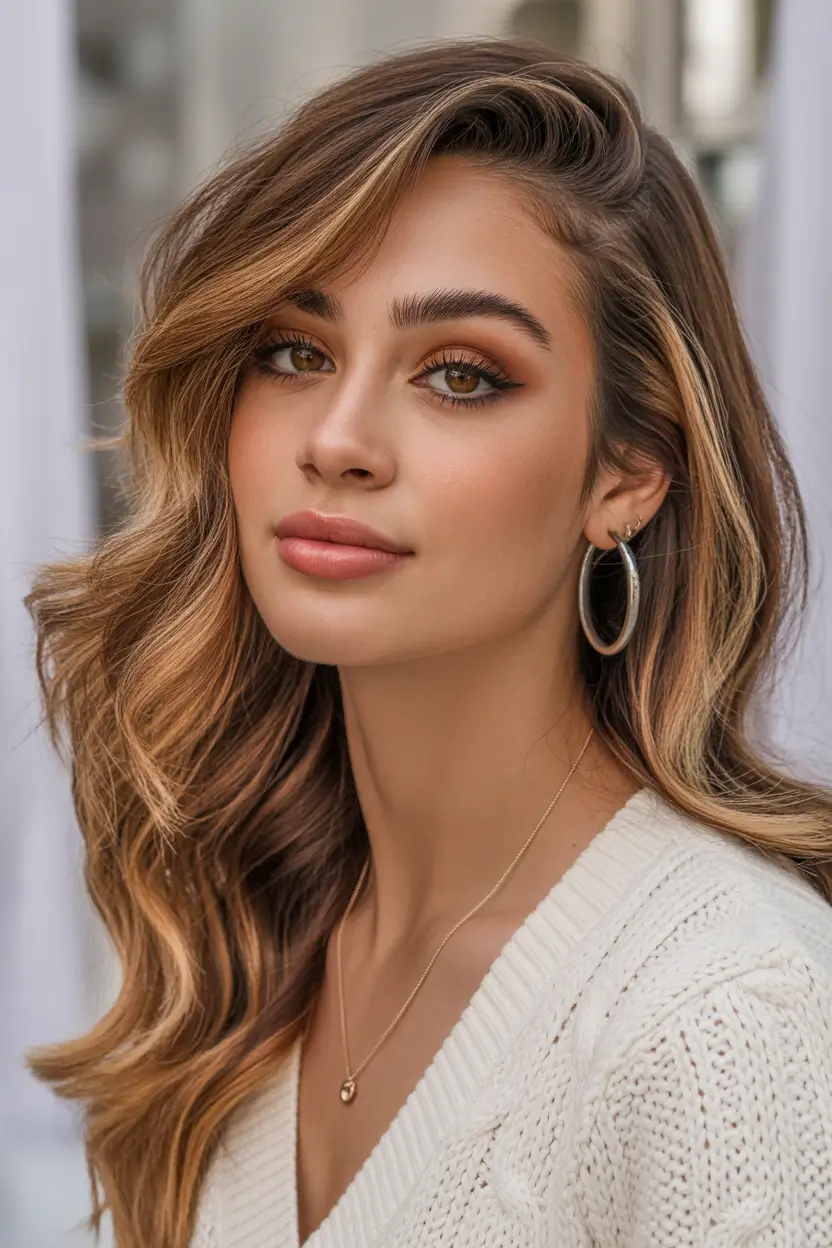 chic spring hair color for dark skin 2026 golden beige highlights