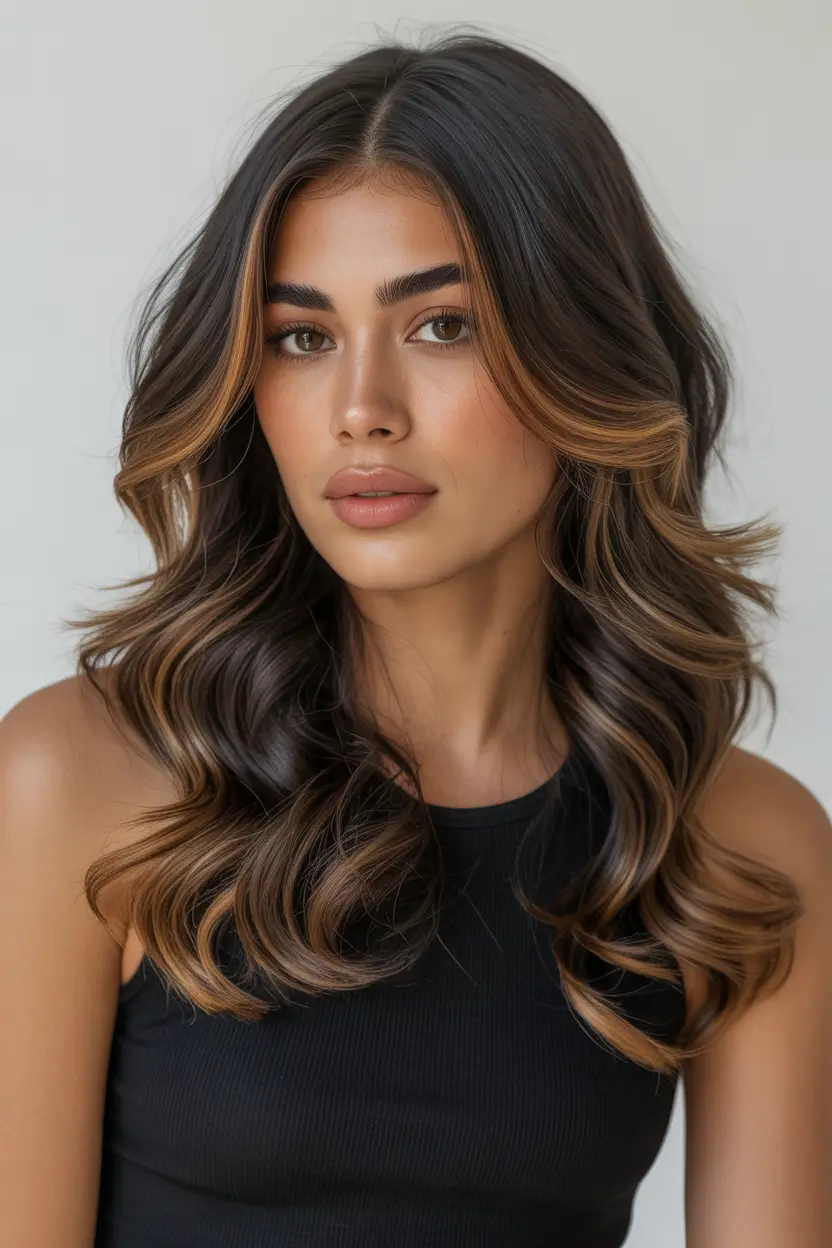chic spring hair color for dark skin 2026 mocha honey tones