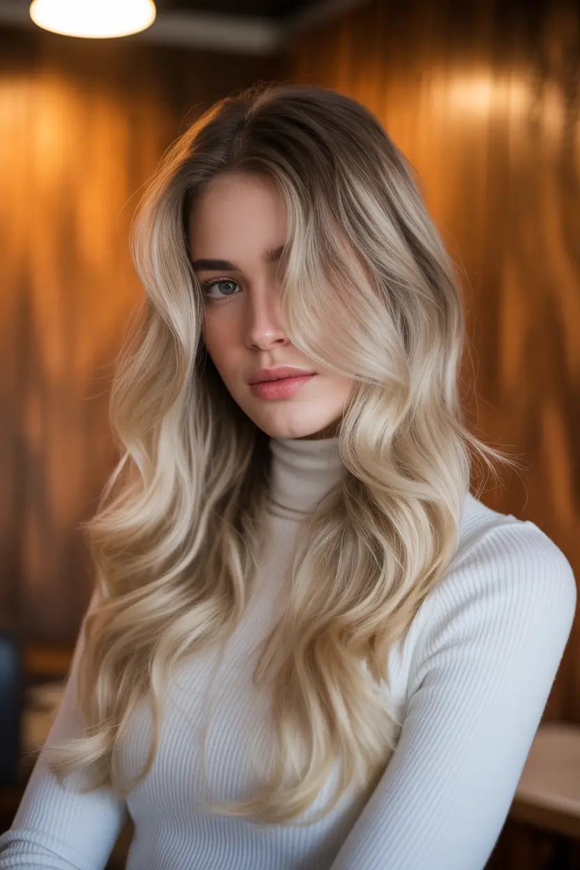 cute spring balayage hair color 2026 light blonde balayage