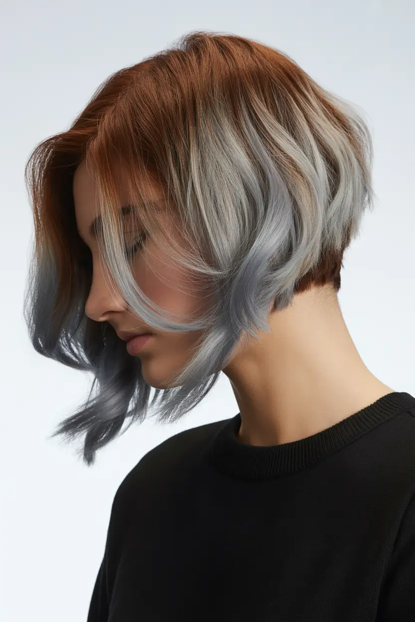 cute spring balayage hair color 2026 smoky ash balayage