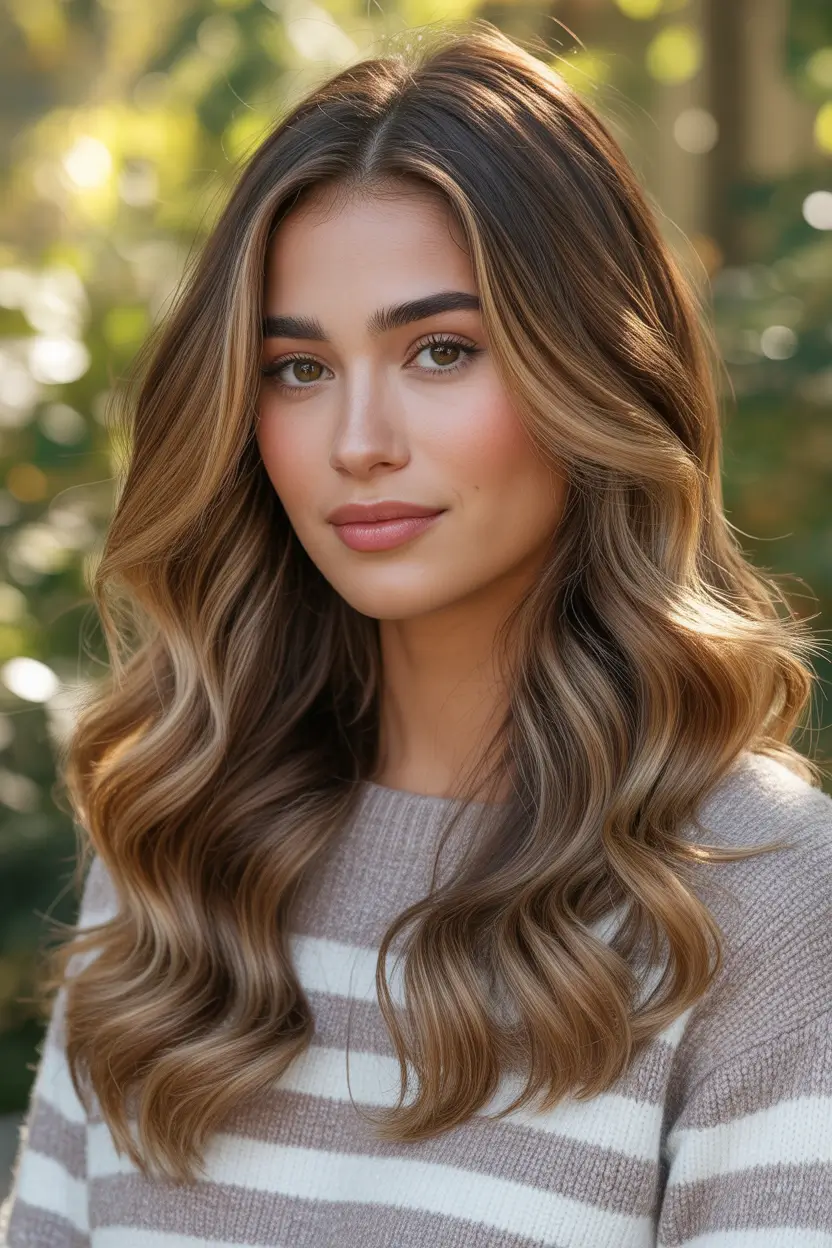 cute spring hair color for tan skin 2026 soft honey waves