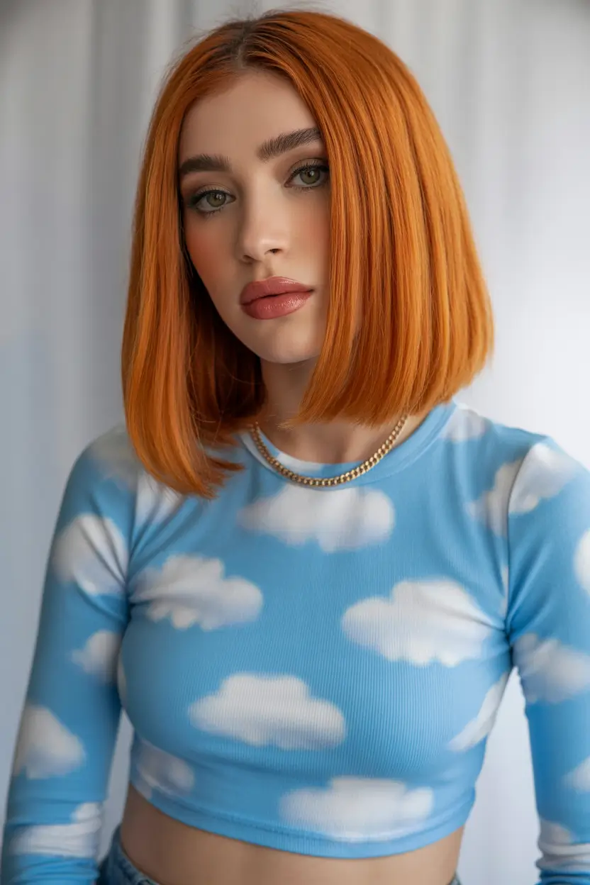 cute spring hair color for tan skin 2026 vibrant copper bob