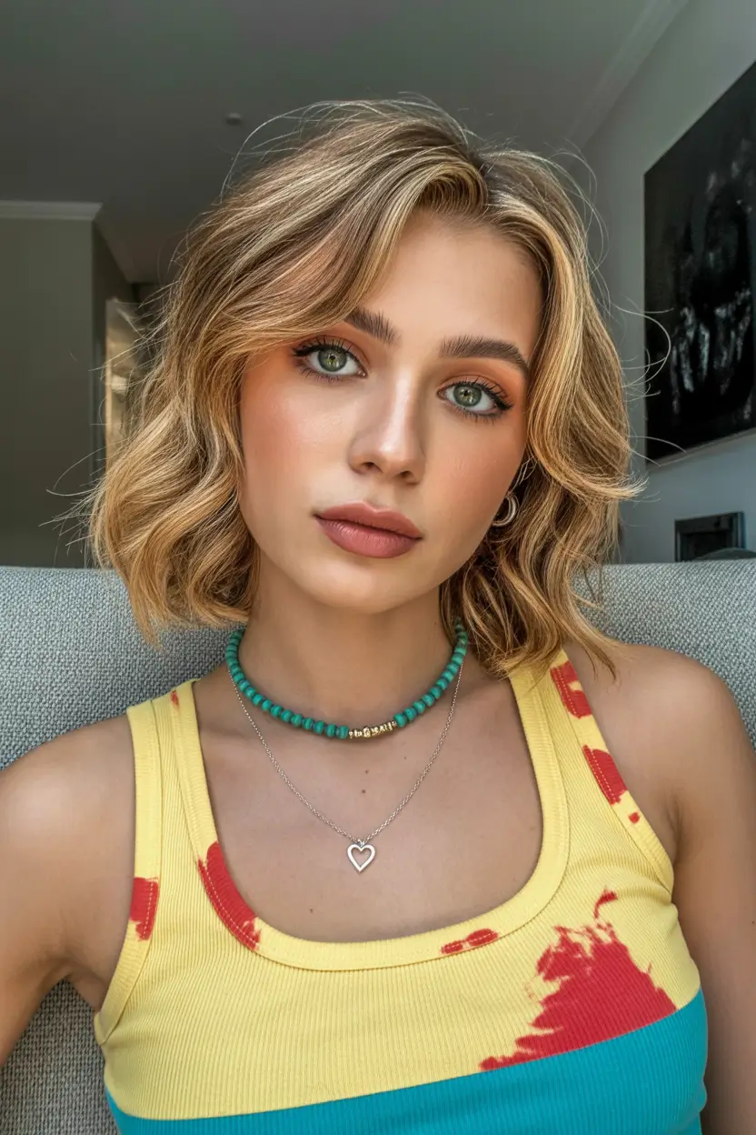 cute spring hair color for tan skin 2026 beige blonde