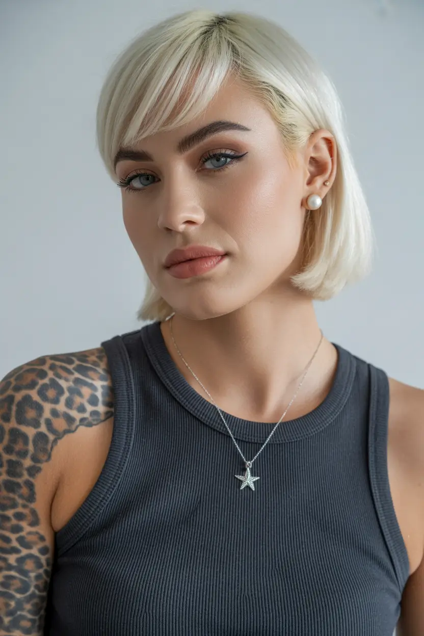 cute spring hair color ideas 2026 to look younger modern platinum bob 15