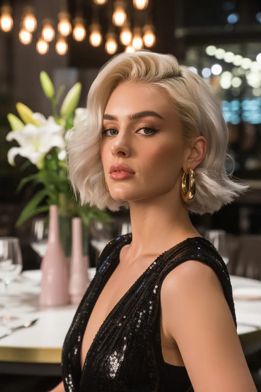 cute spring hair color ideas 2026 to look younger textured ice blonde bob 16