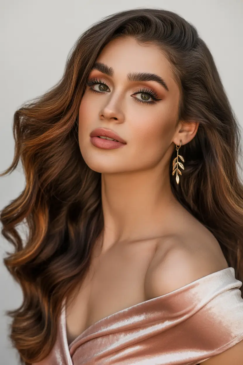 cute spring hair color light skin 2026 rich chestnut silk 12