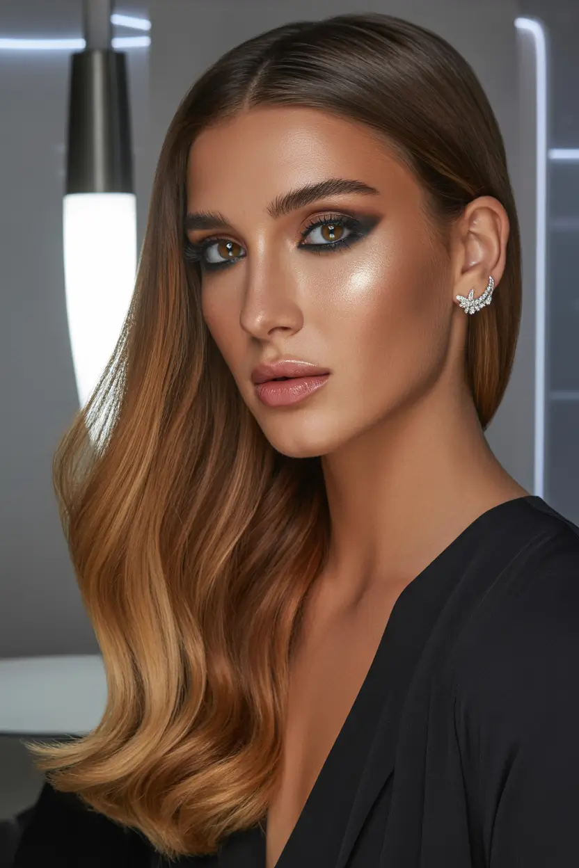 cute spring hair color light skin 2026 smoky bronze balayage 15