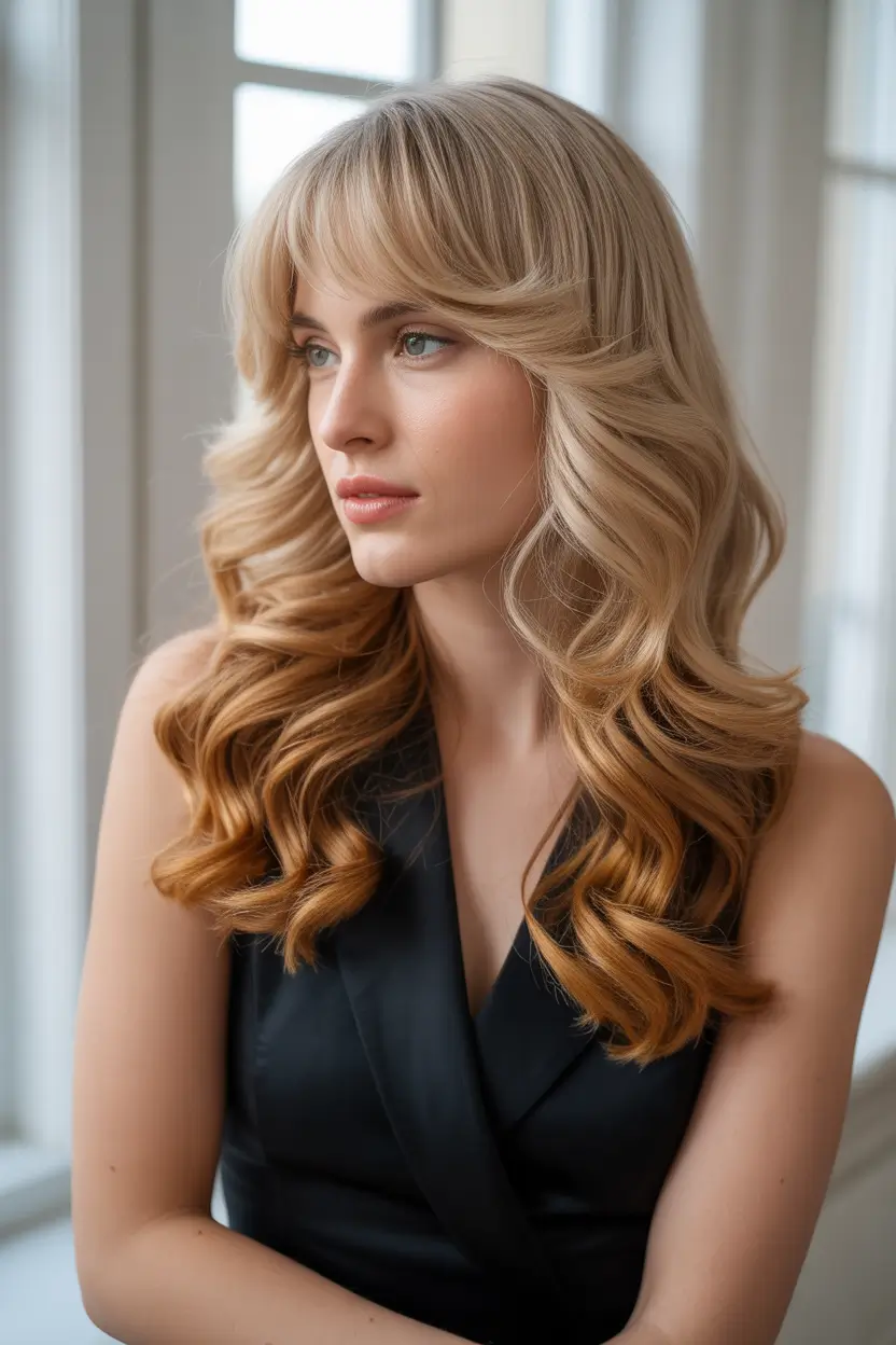 cute spring hair color light skin 2026 butter blonde honey ends 16