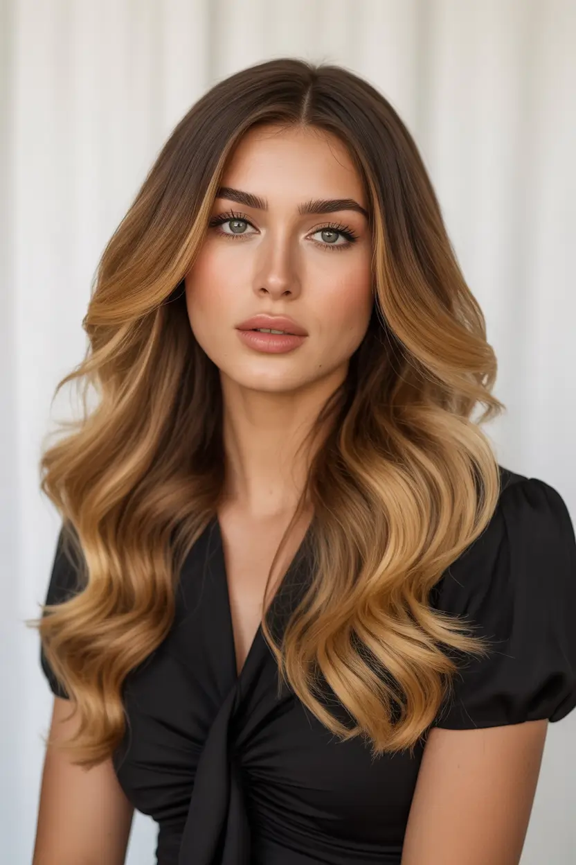 cute spring hair color light skin 2026 caramel contour balayage 17