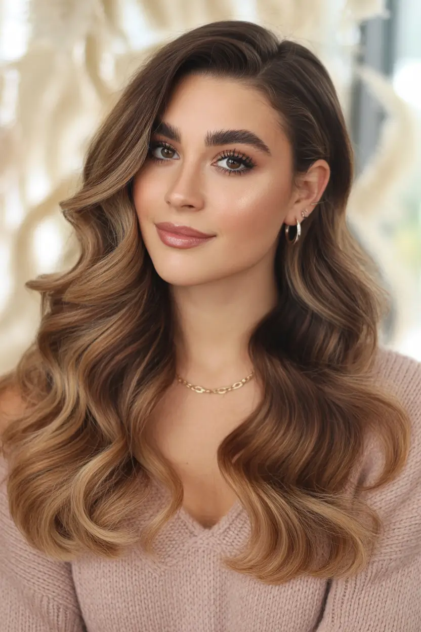 cute spring hair color light skin 2026 mocha almond waves 7