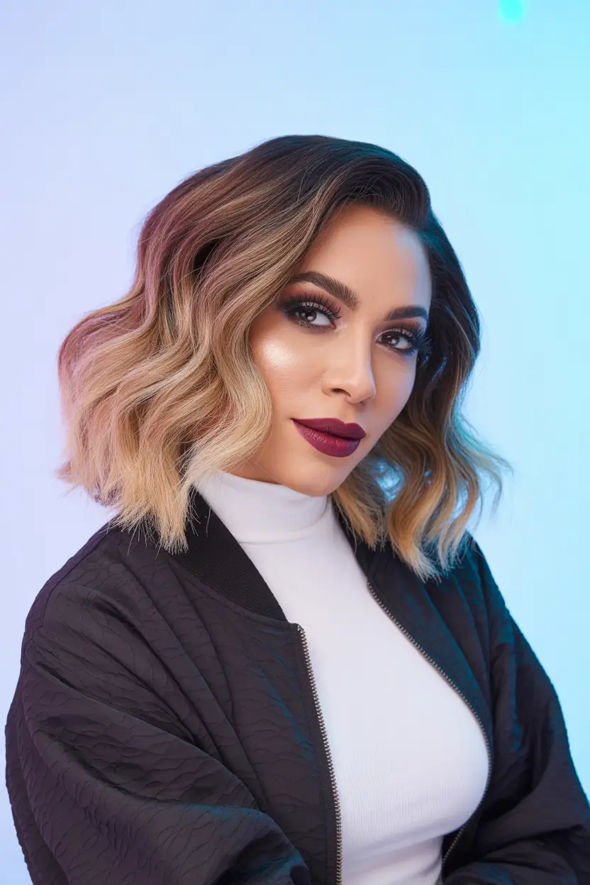 cute spring haircuts 2026 modern medium bob with sculpted waves