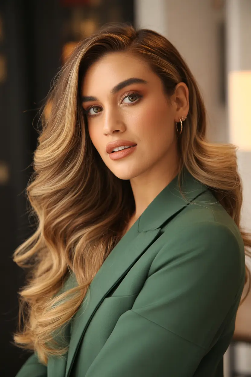 cute spring mid length haircut 2026 Elegant Mid Length Layers With Golden Face Framing 15