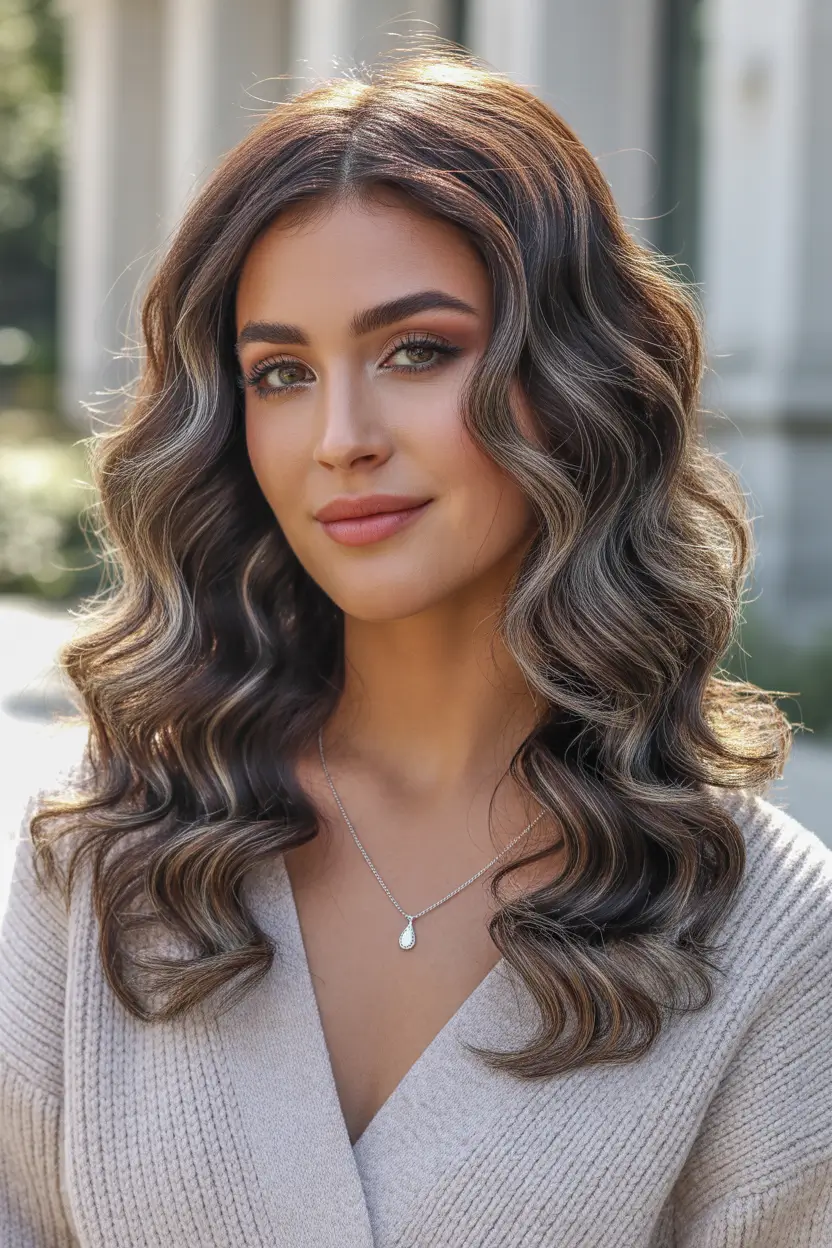 spring hair trends 2026 Soft dimensional brunette waves