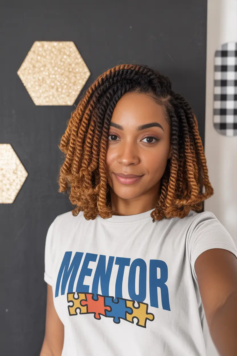 spring braids hairstyle Short Spring Twist Bob With Soft Volume 10