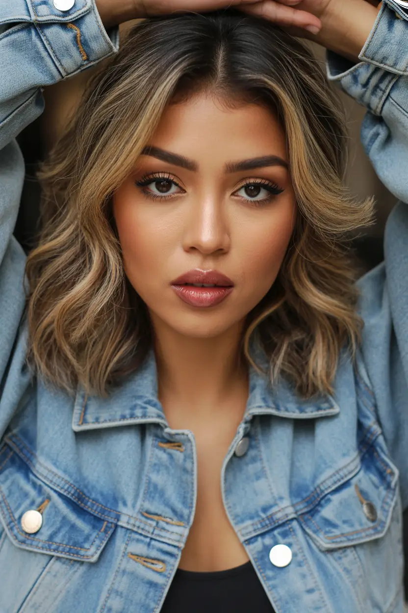 spring Haircuts for Women Over 40 Textured Blonde Balayage Bob With Soft Volume 6