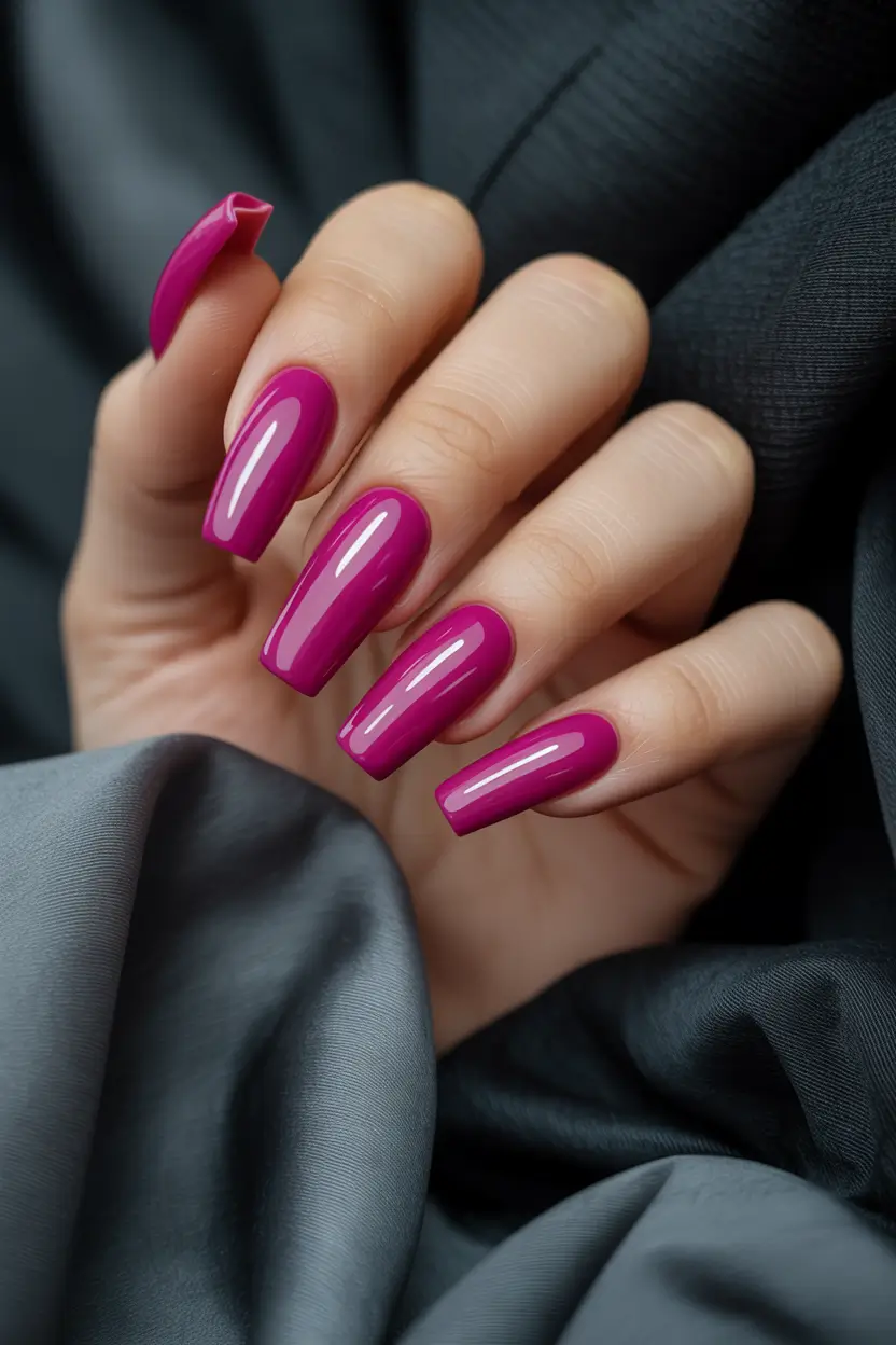 march nail colors ideas berry solid 2026