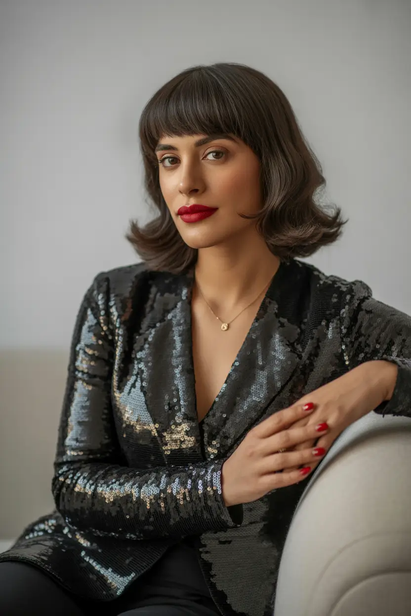 modern spring french bob haircut 2026 retro flip fringe 15