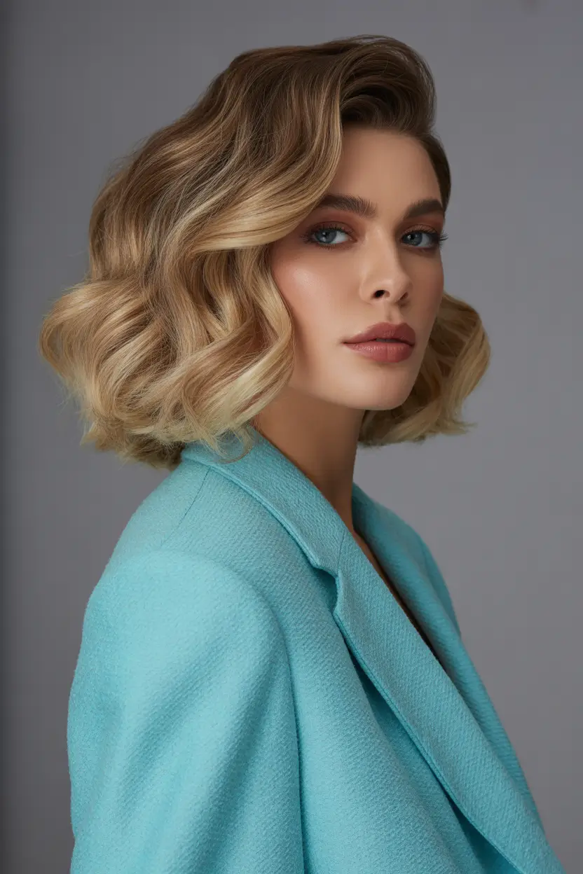modern spring french bob haircut 2026 old hollywood blonde