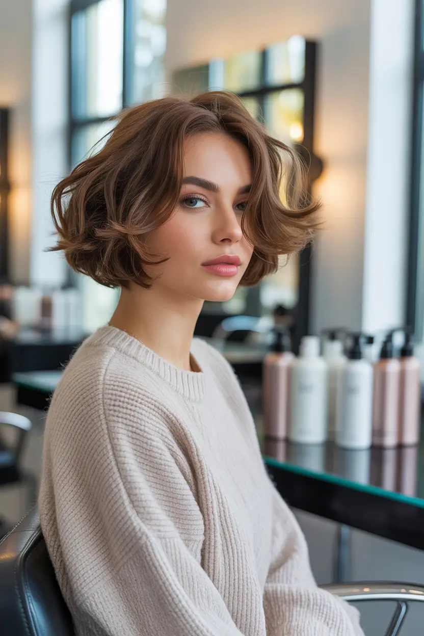 modern spring french bob haircut 2026 outward flip