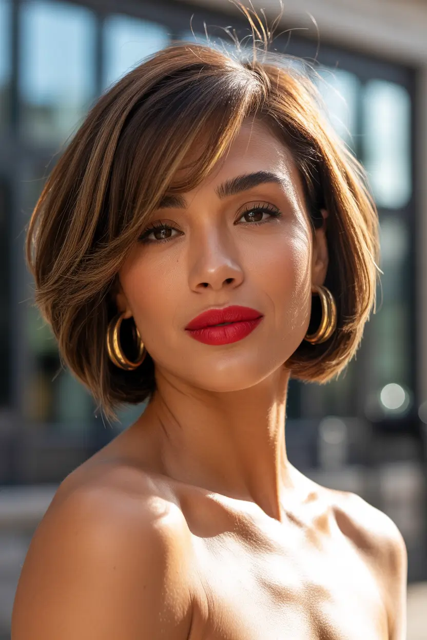 modern spring french bob haircut 2026 side swept 6