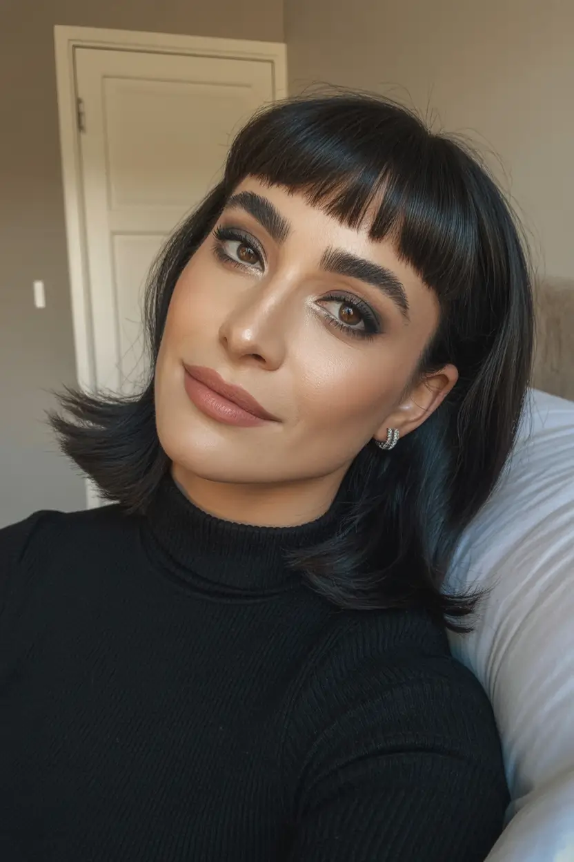 modern spring french bob haircut 2026 micro fringe 9