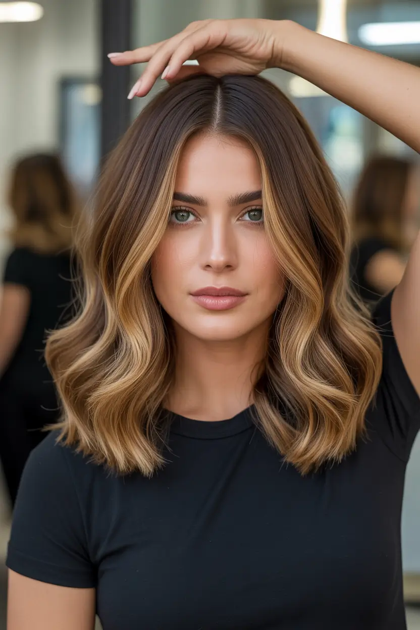 spring brown hair color 2026 soft balayage bob with fresh spring brightness