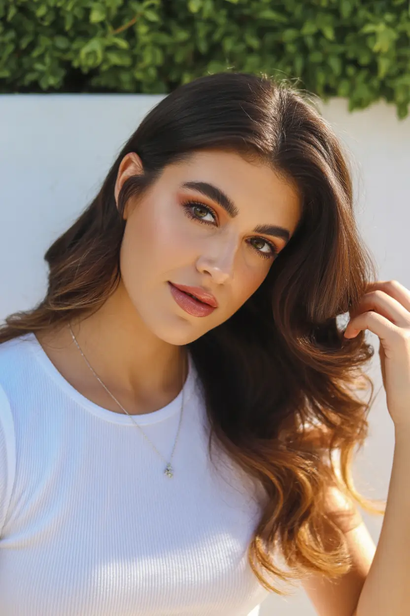 spring brunette hair color warm browns fair skin