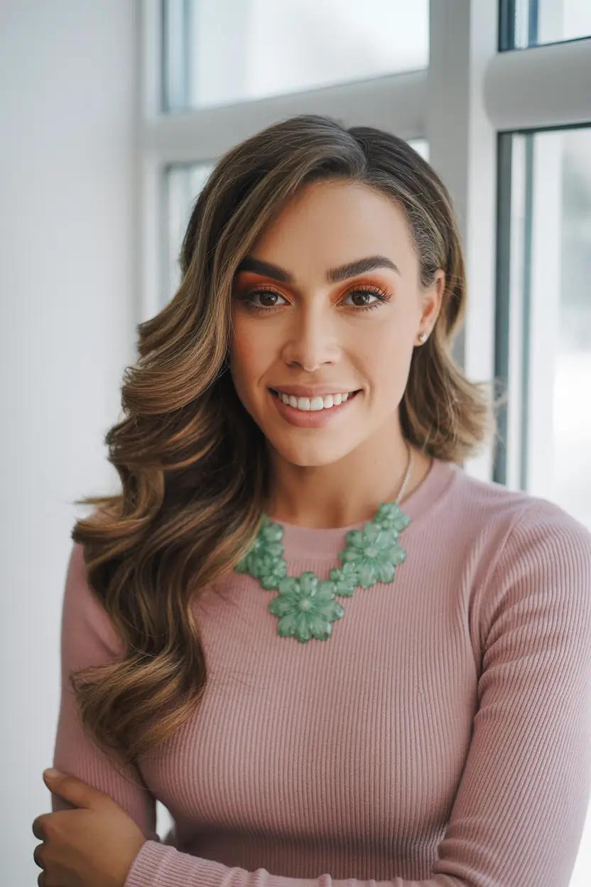 spring hair color warm skin tone golden contour brunette 19