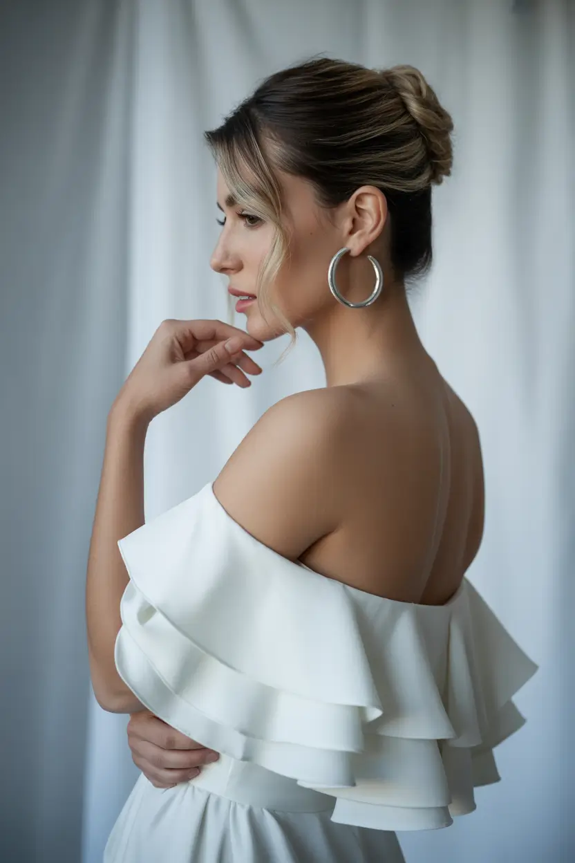 stylish spring hairstyle for medium length hair 2026 Soft Twisted Low Updo With Modern Face Framing Pieces 20