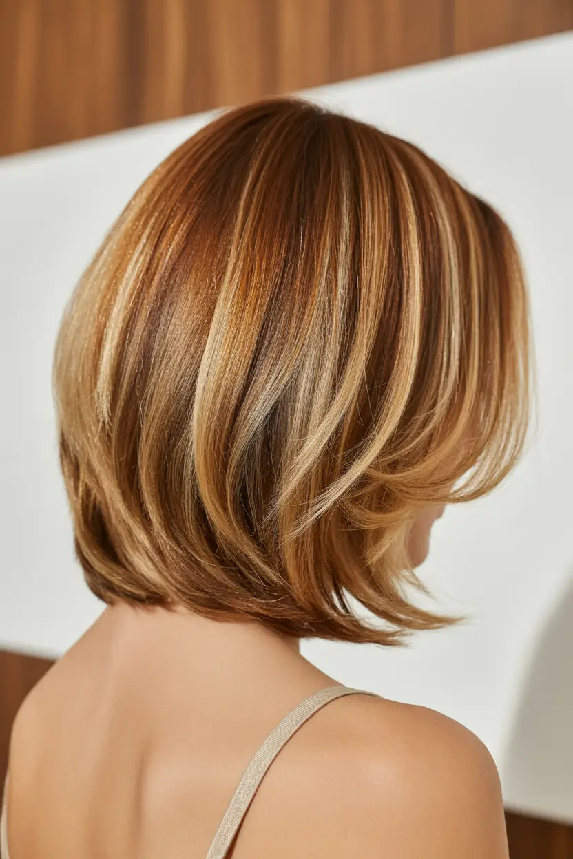 stylish spring short hairstyles 2026 Layered Honey Bob With Feathered Ends 13