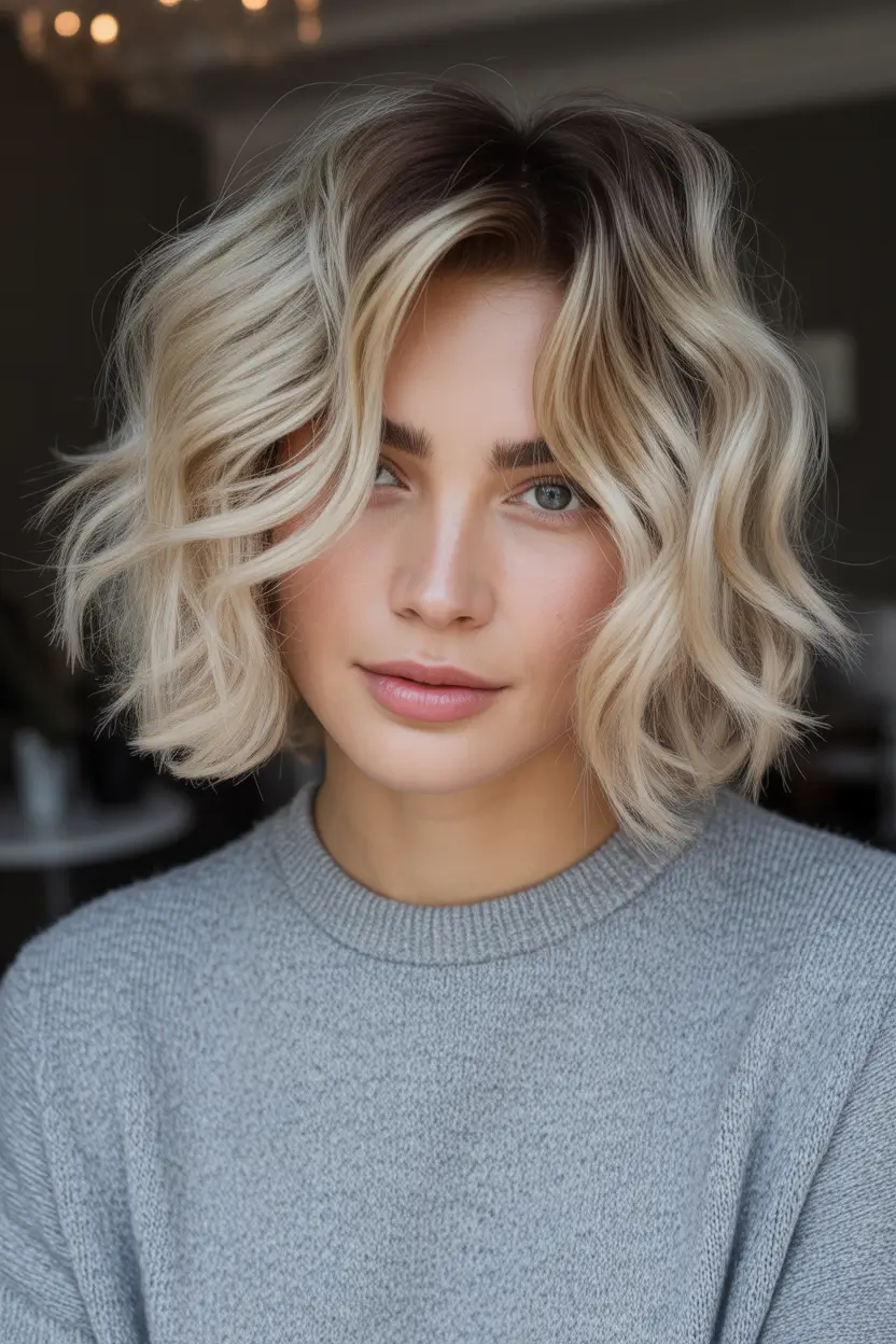 trendy spring bob haircut 2026 soft airy blonde bob with lived in texture